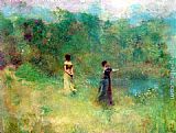 Thomas Wilmer Dewing Famous Paintings - Summer